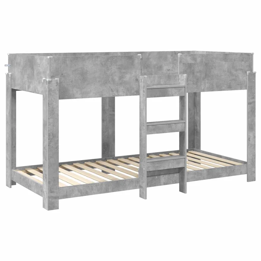 Lit Superposé pour Enfants Gris béton 100 x 200 cm - 4