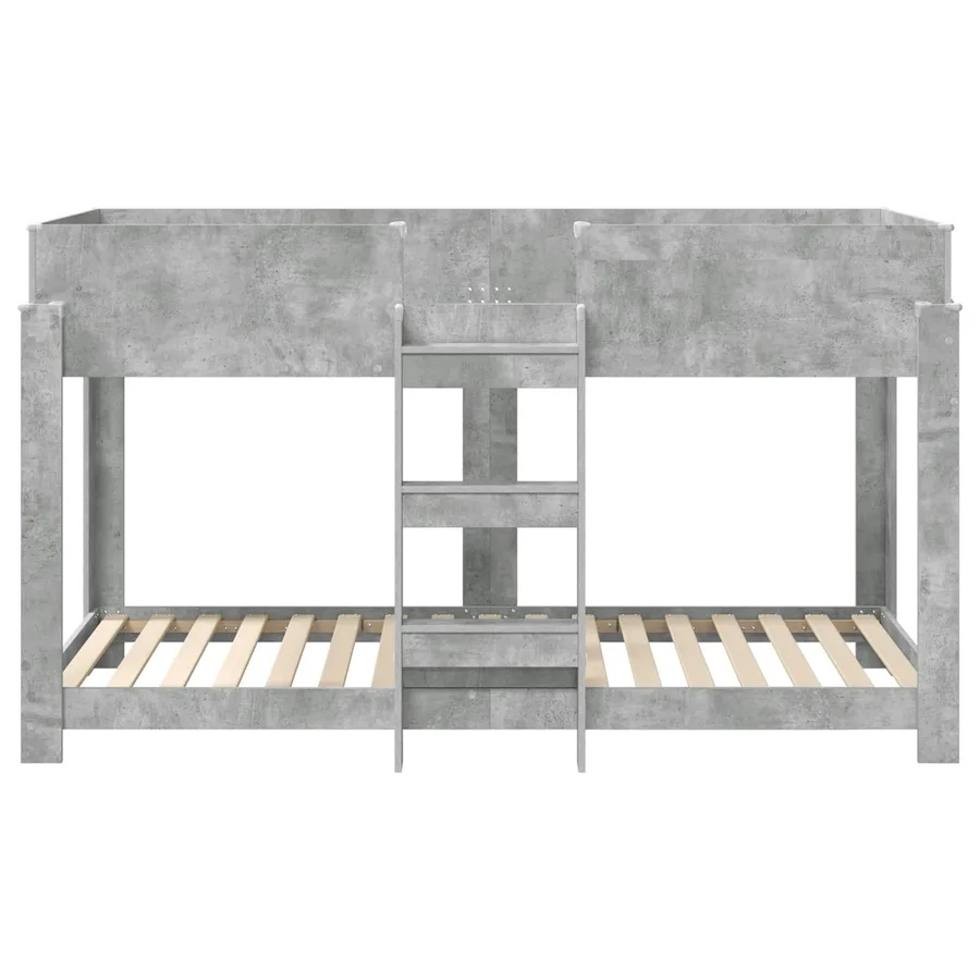 Lit Superposé pour Enfants Gris béton 100 x 200 cm - 5