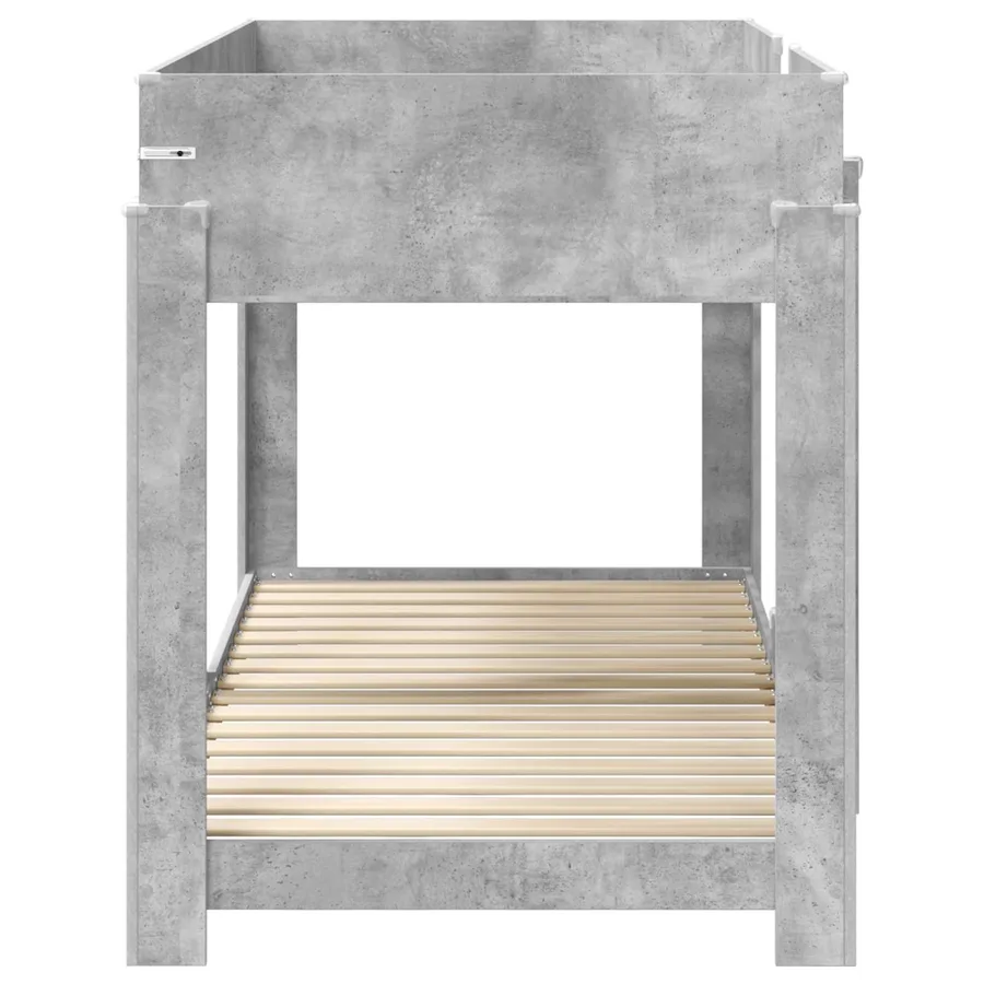 Lit Superposé pour Enfants Gris béton 100 x 200 cm - 6