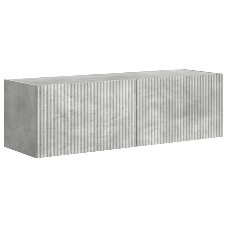 Ensemble de meuble TV mural Montage mural 6 pcs Gris béton - 5