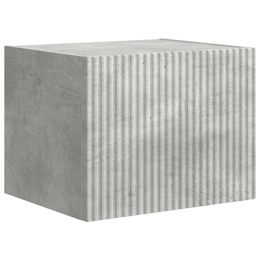 Ensemble de meuble TV mural Montage mural 6 pcs Gris béton - 6