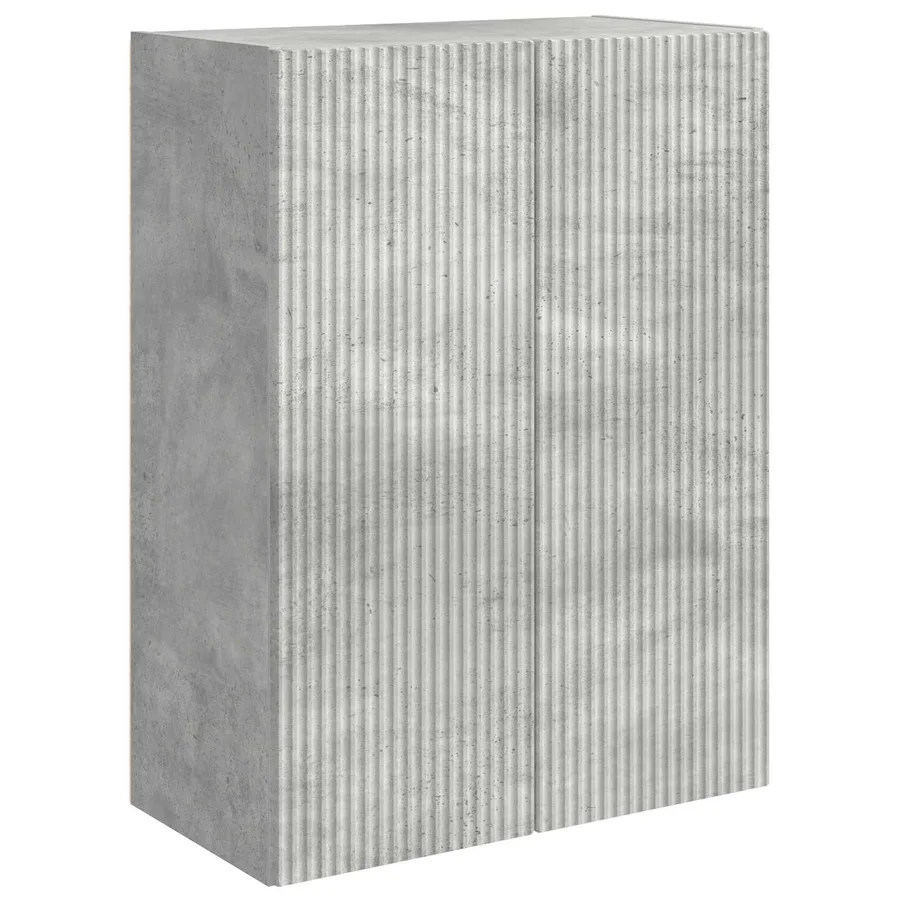 Ensemble de meuble TV mural Montage mural 6 pcs Gris béton - 7