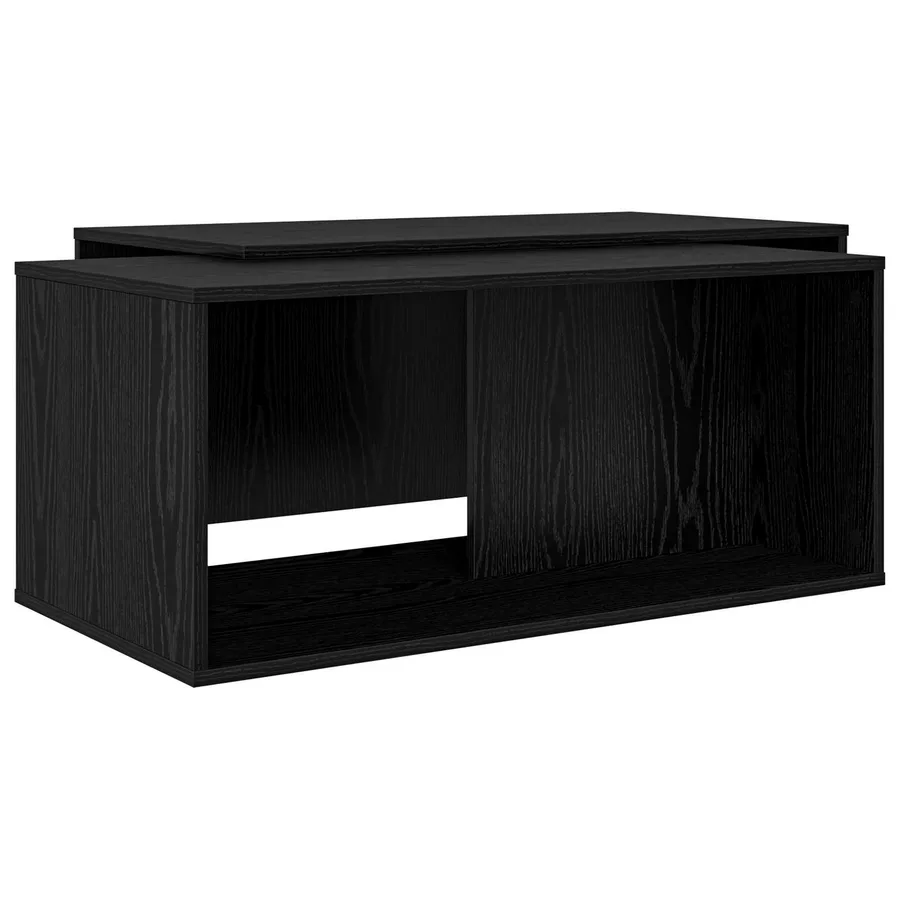 Ensemble de tables basses 2 pcs Chêne noir Bois d'ingénierie - 2