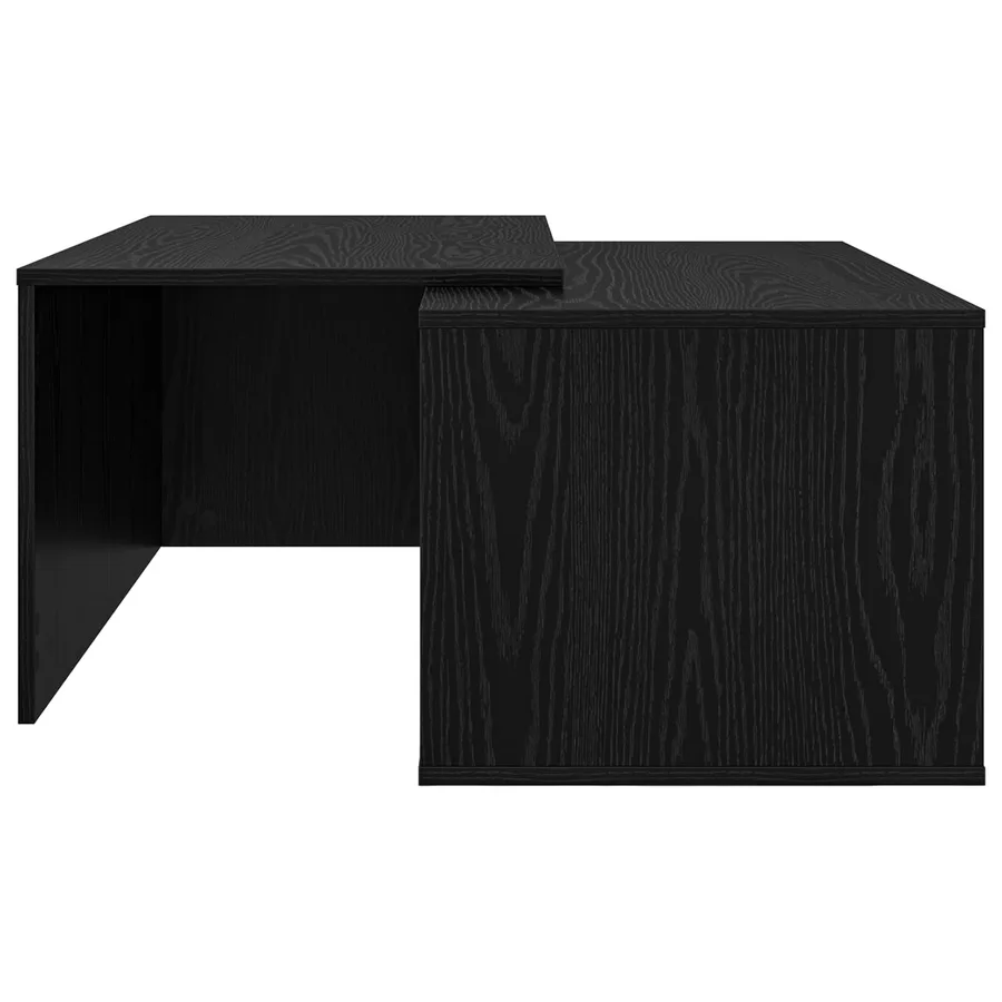 Ensemble de tables basses 2 pcs Chêne noir Bois d'ingénierie - 9