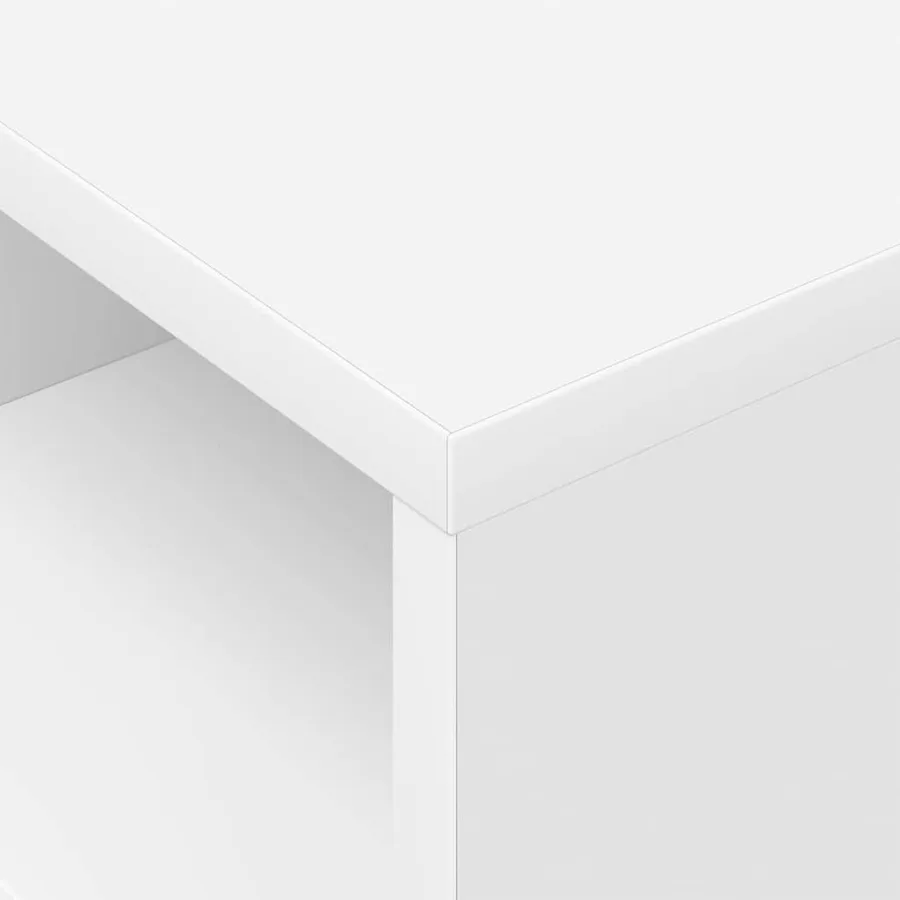 Table d'appoint 2 pcs Blanc 30,5 x 30 x 45 cm Bois d'ingénierie - 9