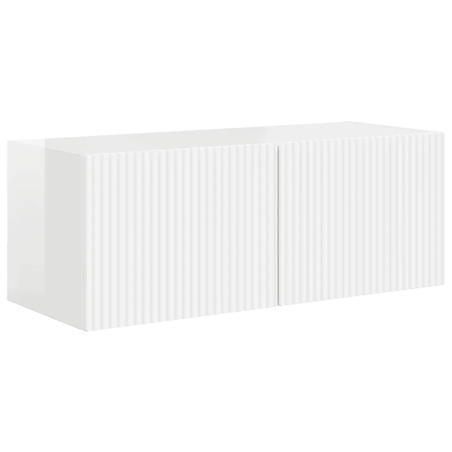Ensemble meuble TV 4 pcs Blanc brillant Bois d'ingénierie - 6