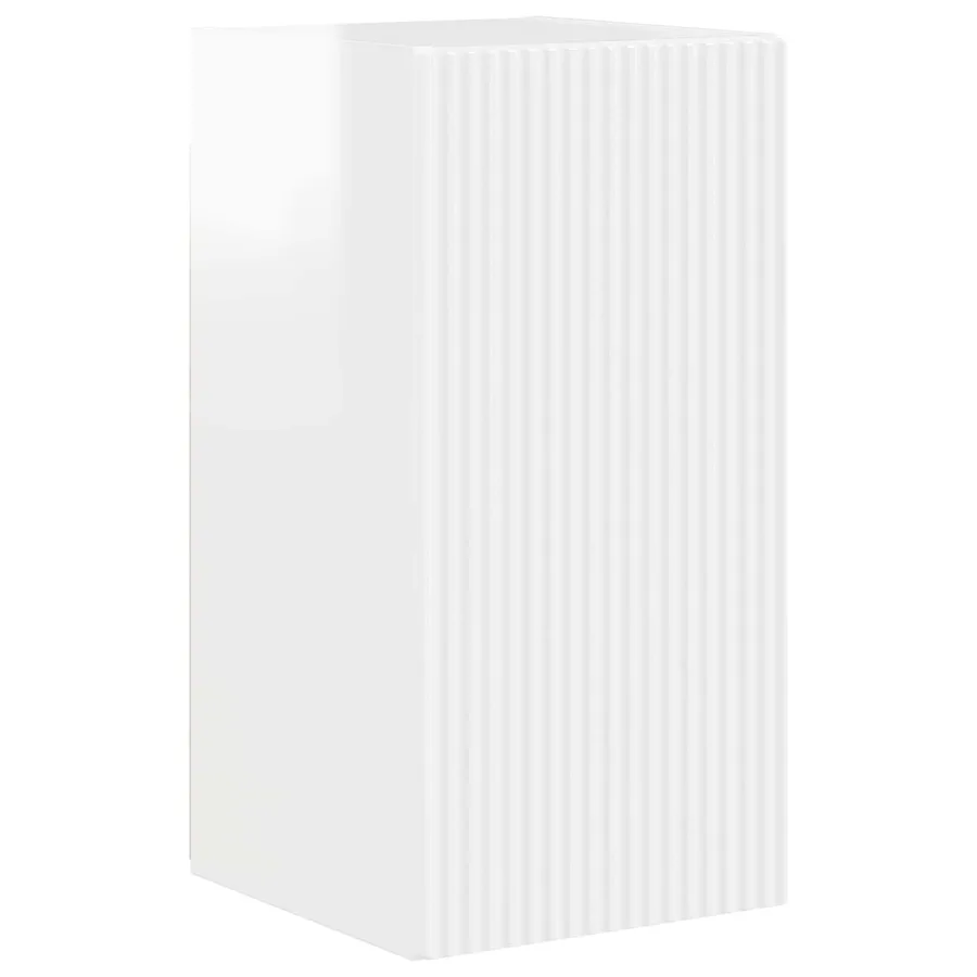 Ensemble meuble TV 4 pcs Blanc brillant Bois d'ingénierie - 7