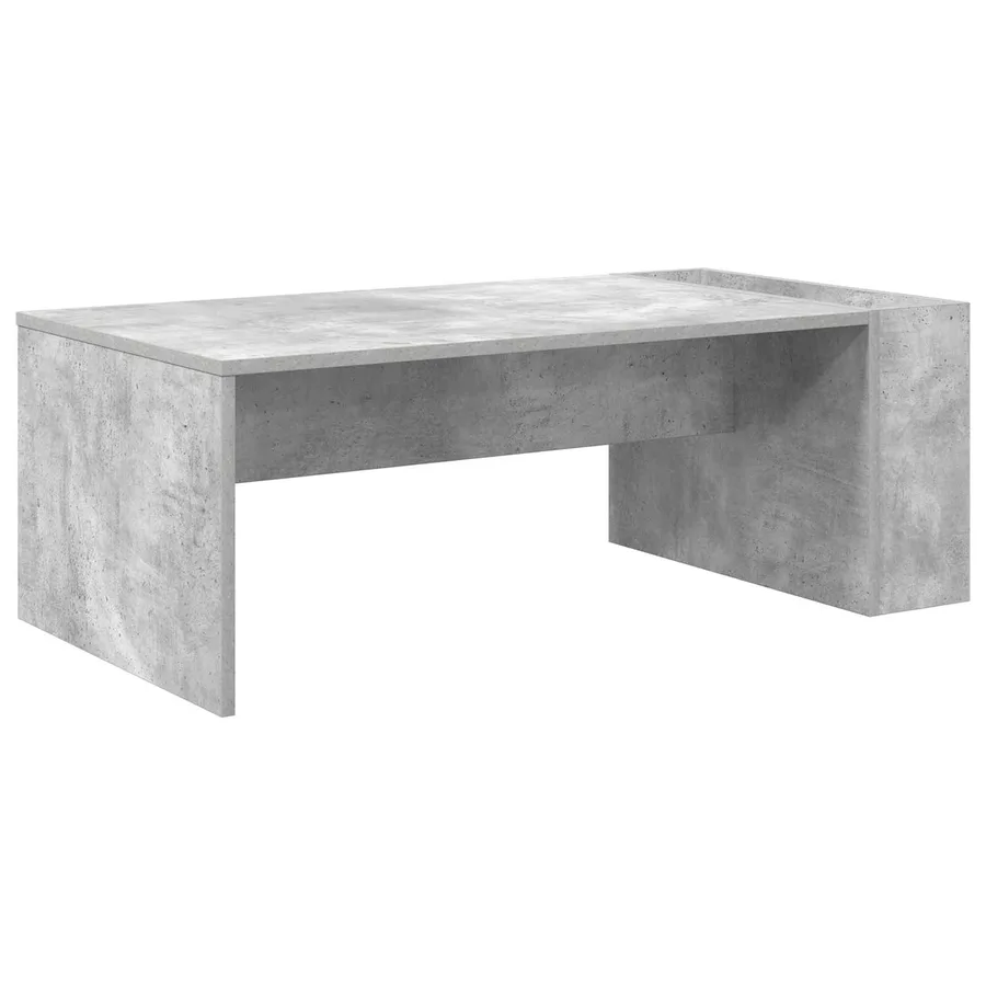 Table basse Gris béton 95 x 50 x 34 cm Bois d'ingénierie - 2