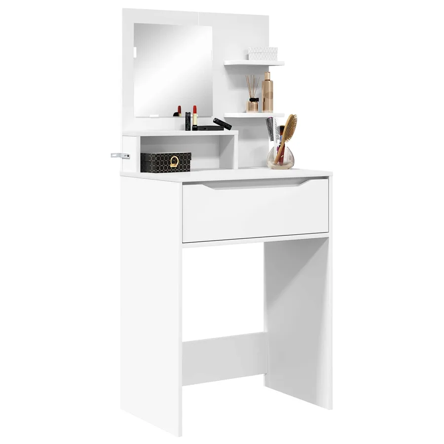 Tables de maquillage pour chambre Blanc 80 x 39,6 x 135 cm - 3