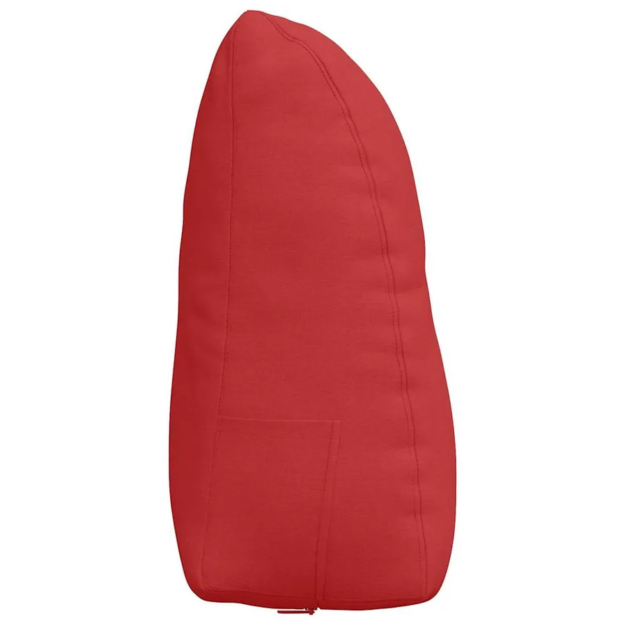 Coussin de Dos Rouge 60 x 24 x 50 cm tissu - 7