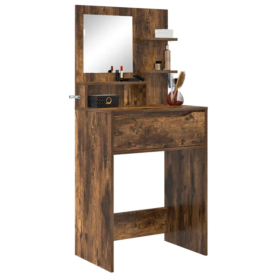 Tables de maquillage pour chambre Chêne fumé 80 x 39,6 x 135 cm - 3