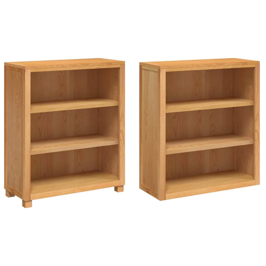 Ensemble de meubles de rangement 2 pc Naturel 80 x 35 x 185 cm - 5
