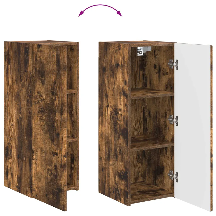 Ensemble de meuble TV mural Montage mural 6 pcs Chêne fumé - 15