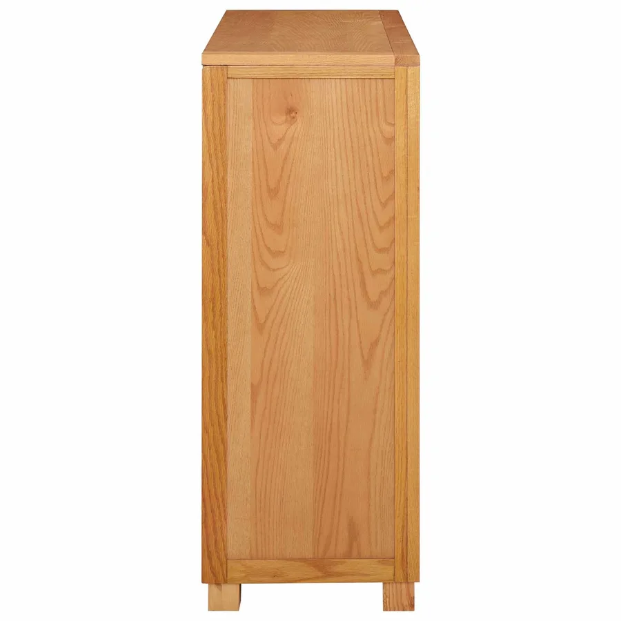 Armoire avec porte Marron 80 x 35 x 95 cm Bois de chêne massif - 5
