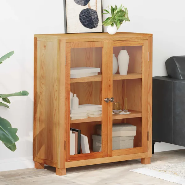Armoire avec porte Marron 80 x 35 x 95 cm Bois de chêne massif