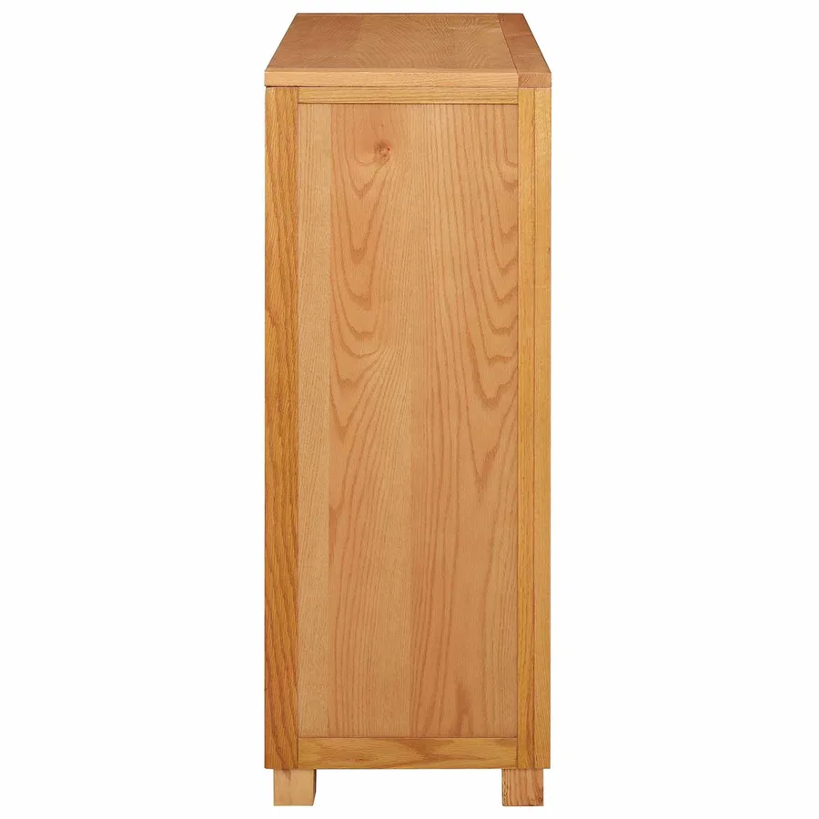 Armoire avec porte Marron 80 x 35 x 95 cm Bois de chêne massif - 5