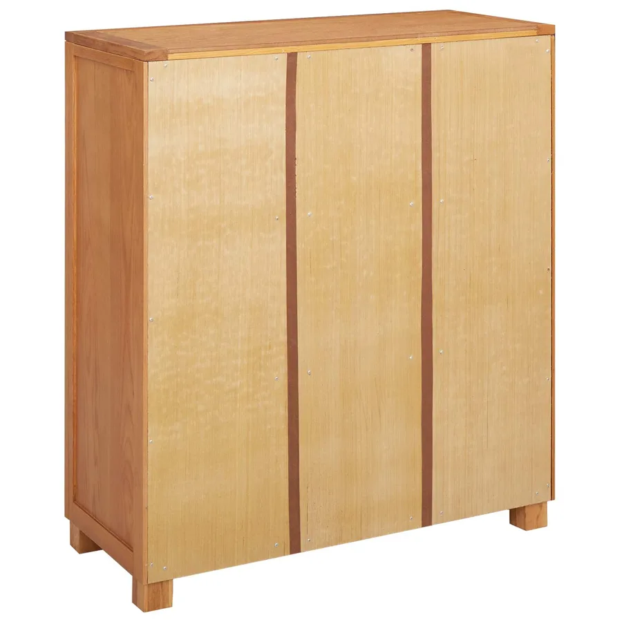 Armoire avec porte Marron 80 x 35 x 95 cm Bois de chêne massif - 6