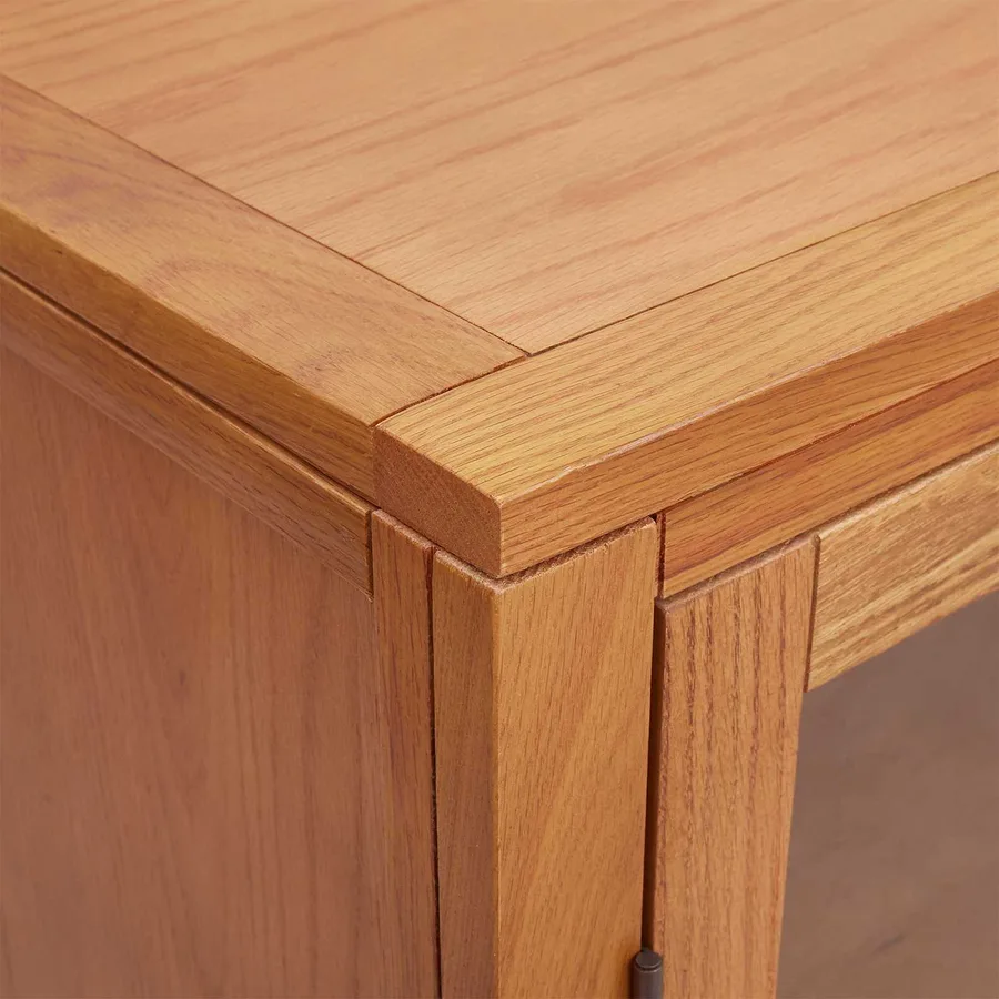 Armoire avec porte Marron 80 x 35 x 95 cm Bois de chêne massif - 7