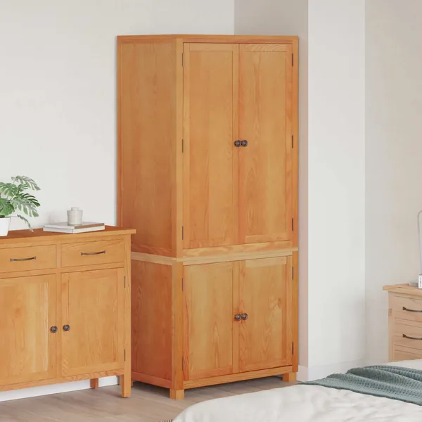Ensemble de meubles de rangement 2 pc Marron 80 x 50 x 180 cm