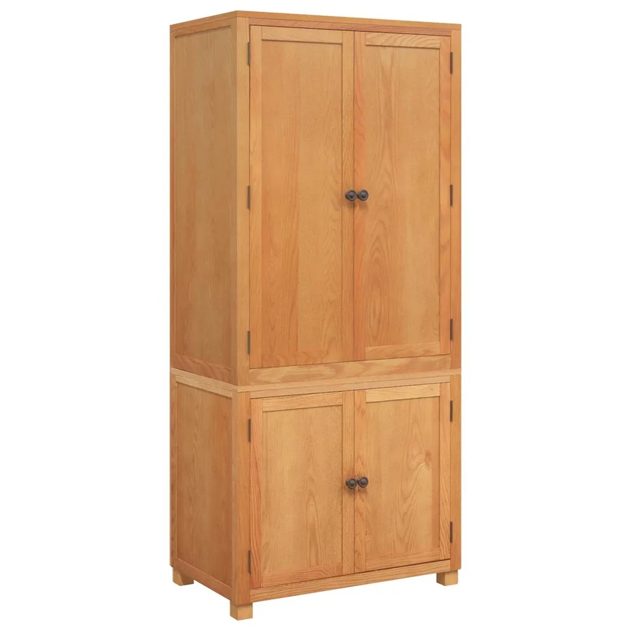 Ensemble de meubles de rangement 2 pc Marron 80 x 50 x 180 cm - 2