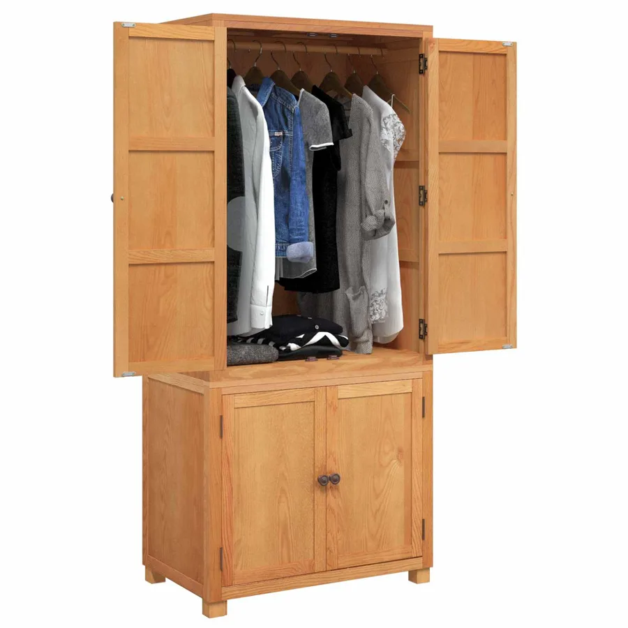 Ensemble de meubles de rangement 2 pc Marron 80 x 50 x 180 cm - 3