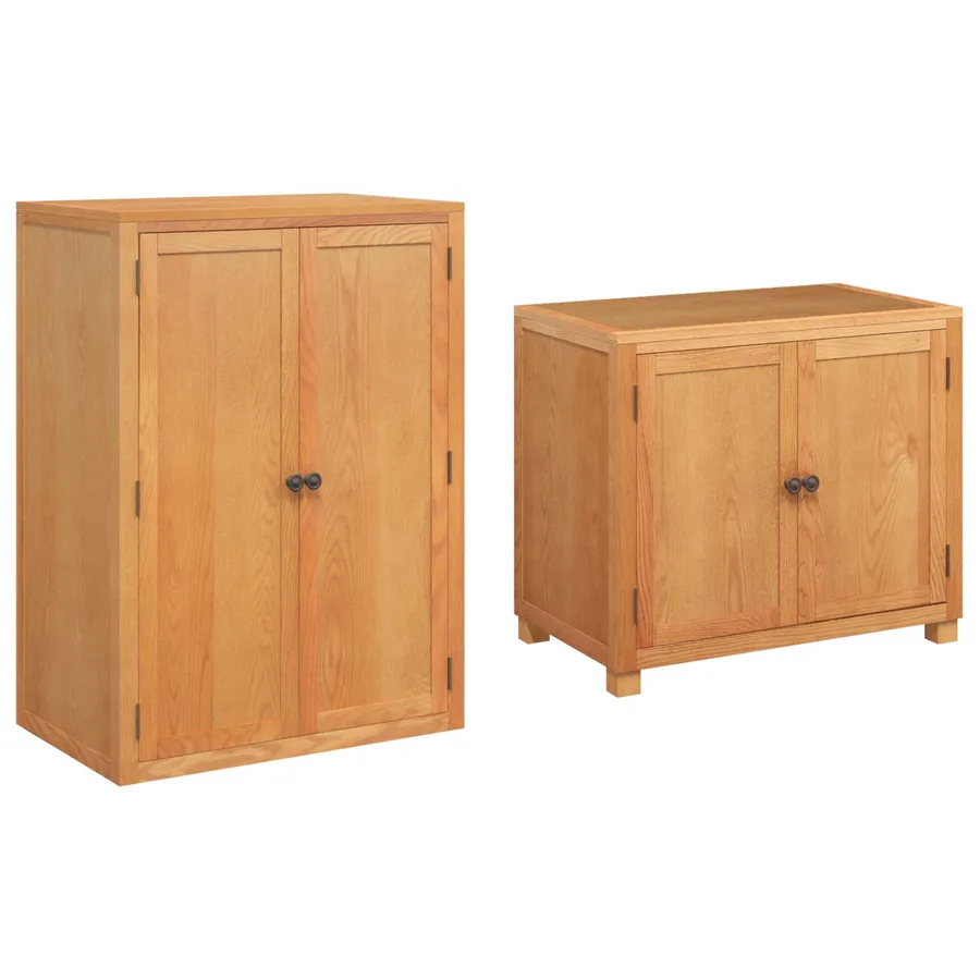Ensemble de meubles de rangement 2 pc Marron 80 x 50 x 180 cm - 5