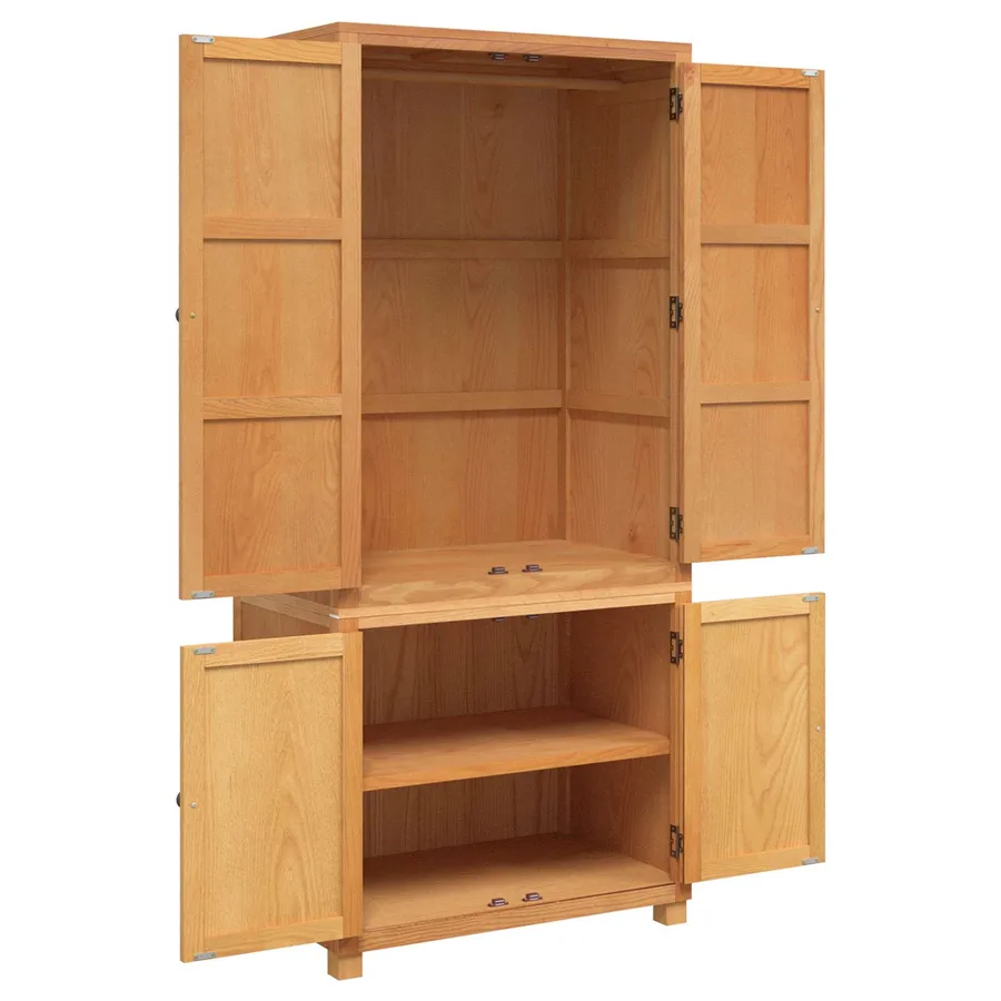 Ensemble de meubles de rangement 2 pc Marron 80 x 50 x 180 cm - 6