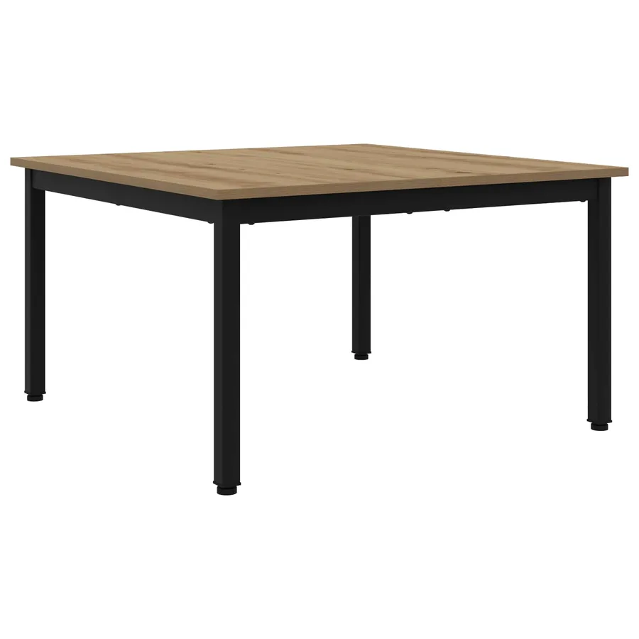 Table basse Chêne artisan 80 x 80 x 45 cm Bois d'ingénierie - 2