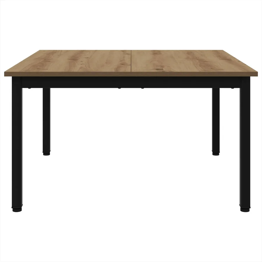 Table basse Chêne artisan 80 x 80 x 45 cm Bois d'ingénierie - 5