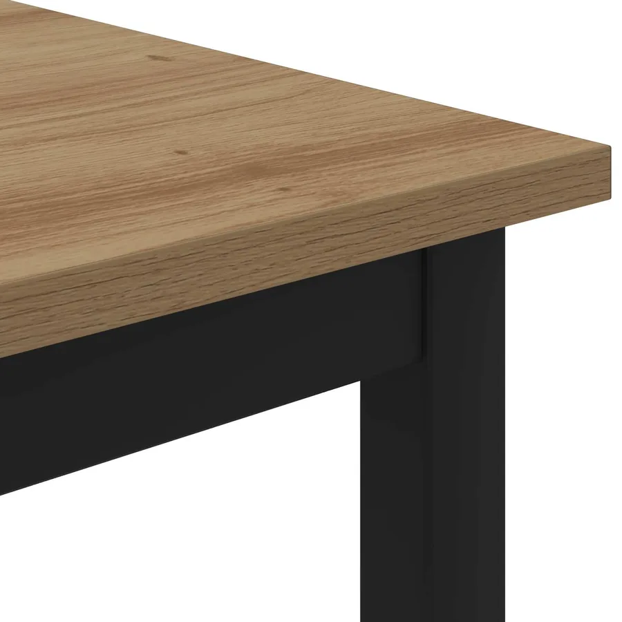 Table basse Chêne artisan 80 x 80 x 45 cm Bois d'ingénierie - 7