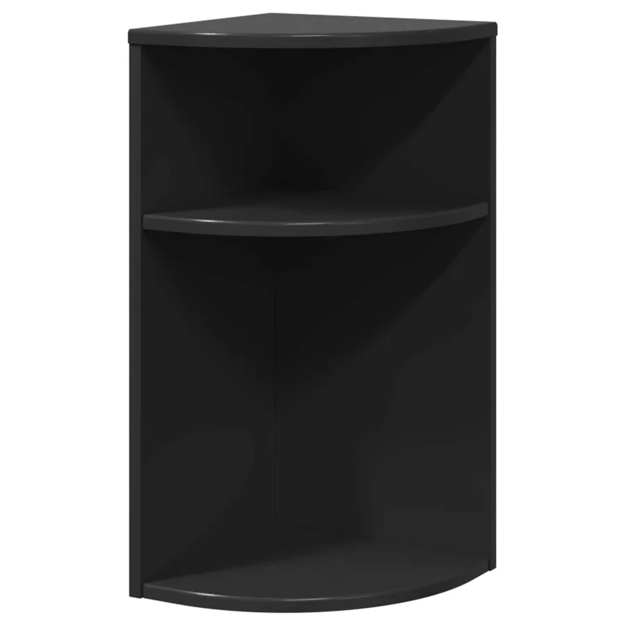 Table d'appoint Noir 29,6 x 29,6 x 60 cm Bois d'ingénierie - 2