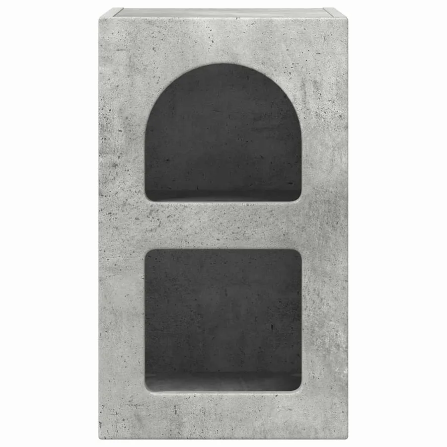 Table de chevet ELST 2 pc Gris béton 29,5 x 33,5 x 50 cm - 6