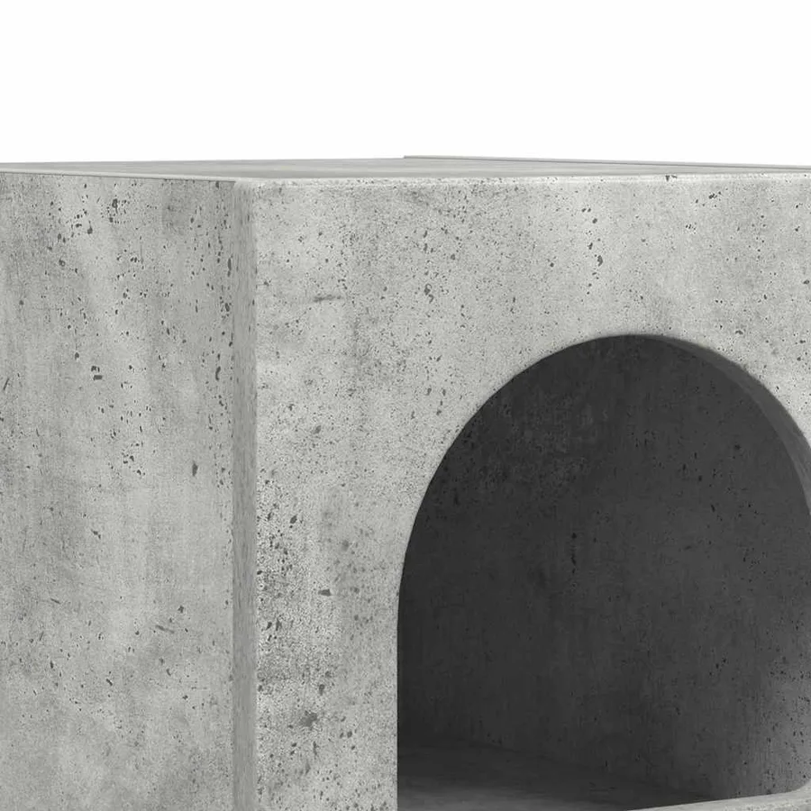 Table de chevet ELST 2 pc Gris béton 29,5 x 33,5 x 50 cm - 9