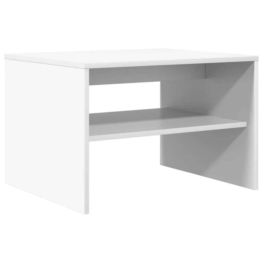 Table basse Blanc 60 x 50 x 40 cm Bois d'ingénierie - 7