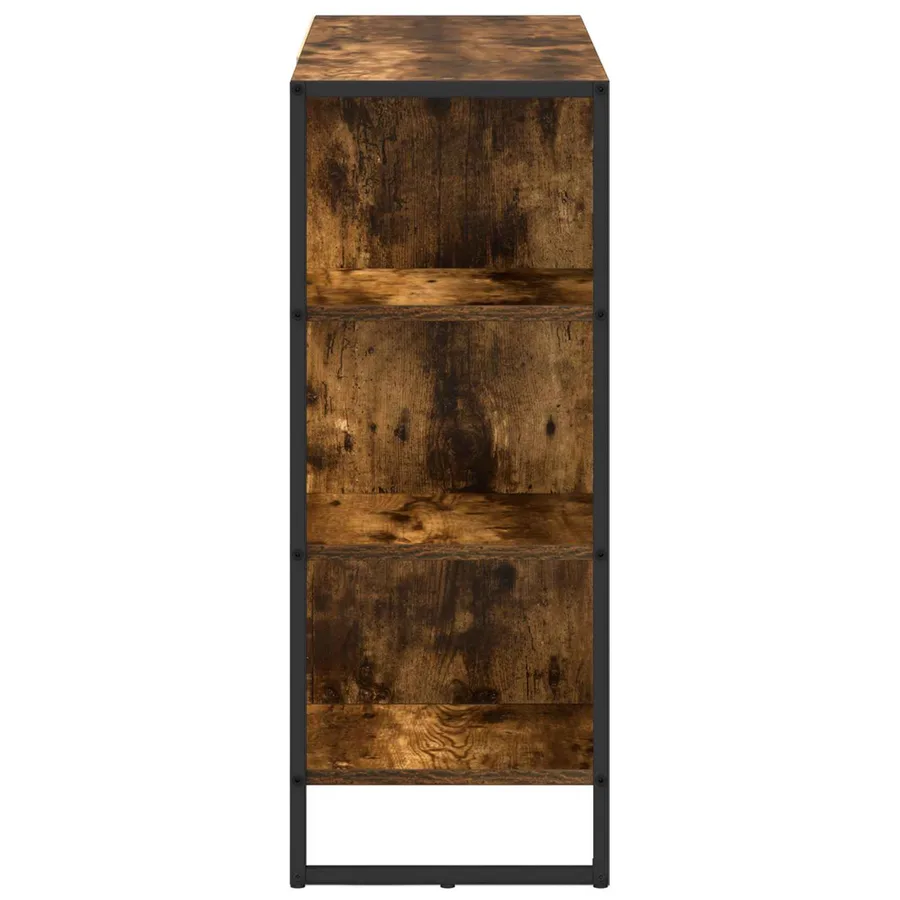Meuble d'appoint Chêne Fumé 96,5 x 30 x 75 cm Bois d'ingénierie - 7