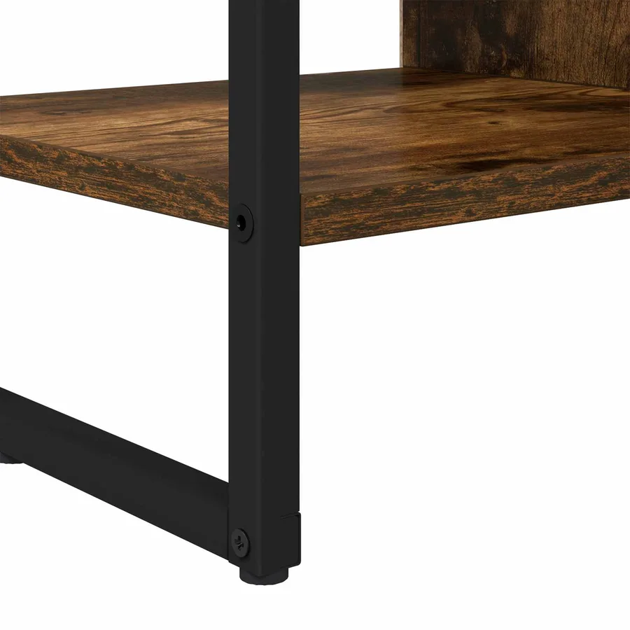 Meuble d'appoint Chêne Fumé 96,5 x 30 x 75 cm Bois d'ingénierie - 8