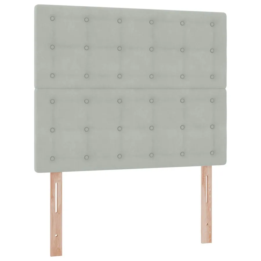 Lit de rangement LED avec matelas Gris clair 120 x 200 cm - 10