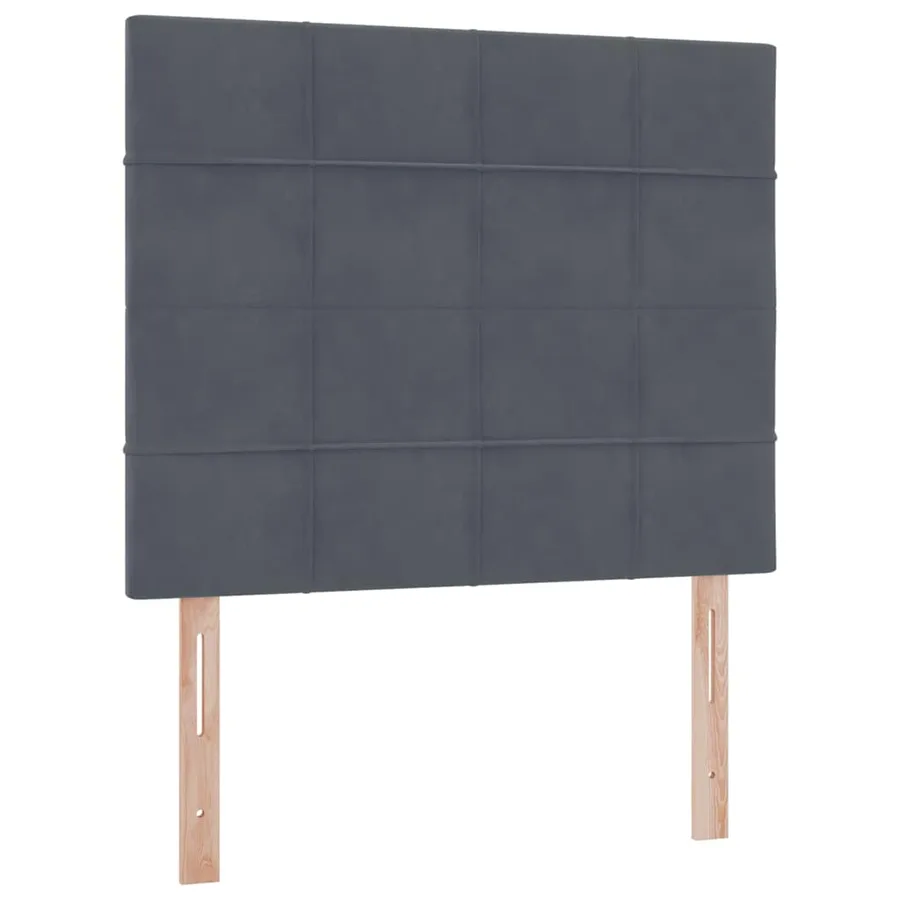 Lit de rangement LED avec matelas Gris foncé 120 x 200 cm - 8