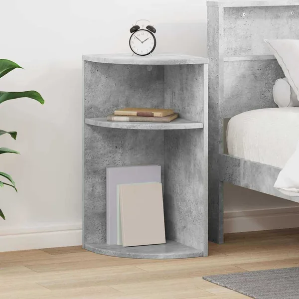Table d'appoint Gris béton 29,6 x 29,6 x 60 cm