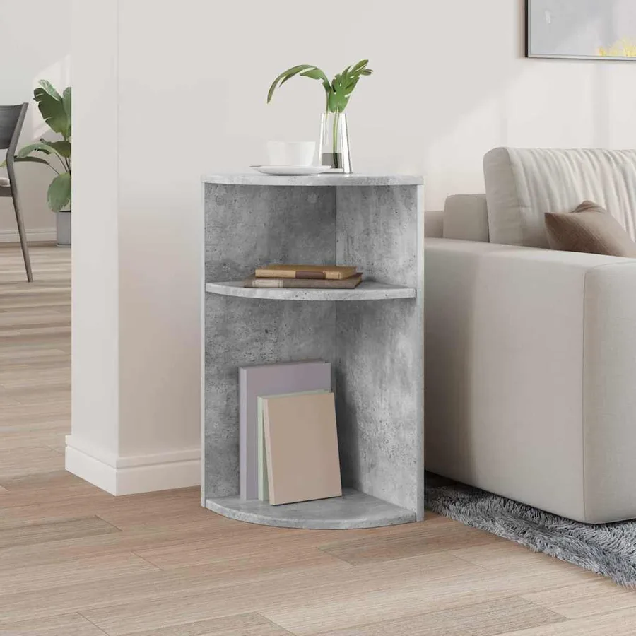 Table d'appoint Gris béton 29,6 x 29,6 x 60 cm - 4