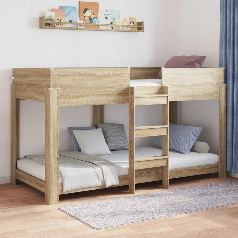 Lit Superposé pour Enfants Chêne Sonoma 80 x 200 cm
