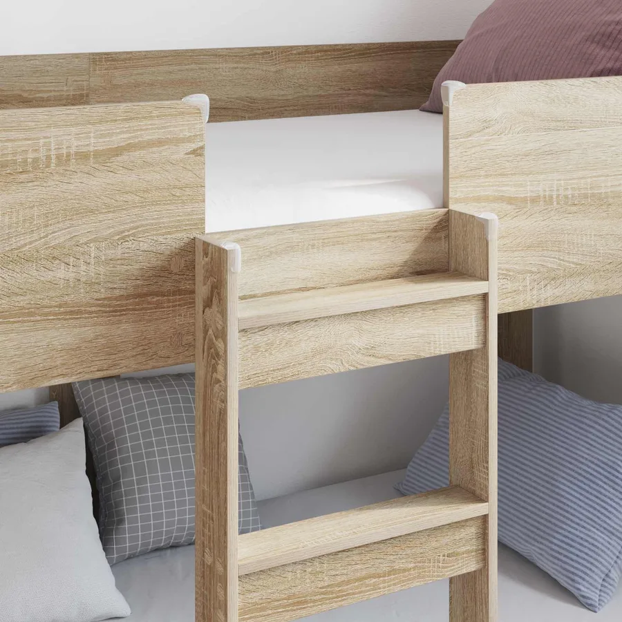 Lit Superposé pour Enfants Chêne Sonoma 80 x 200 cm - 3