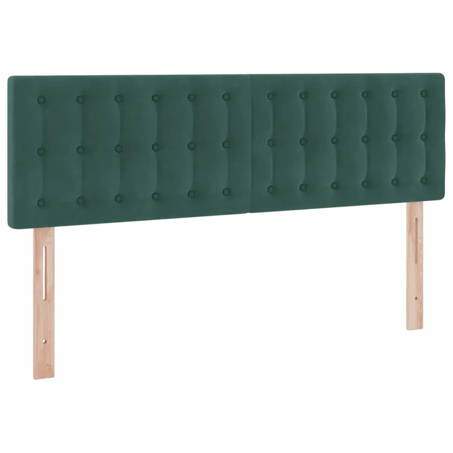Lit de rangement LED avec matelas Vert foncé 140 x 190 cm - 8