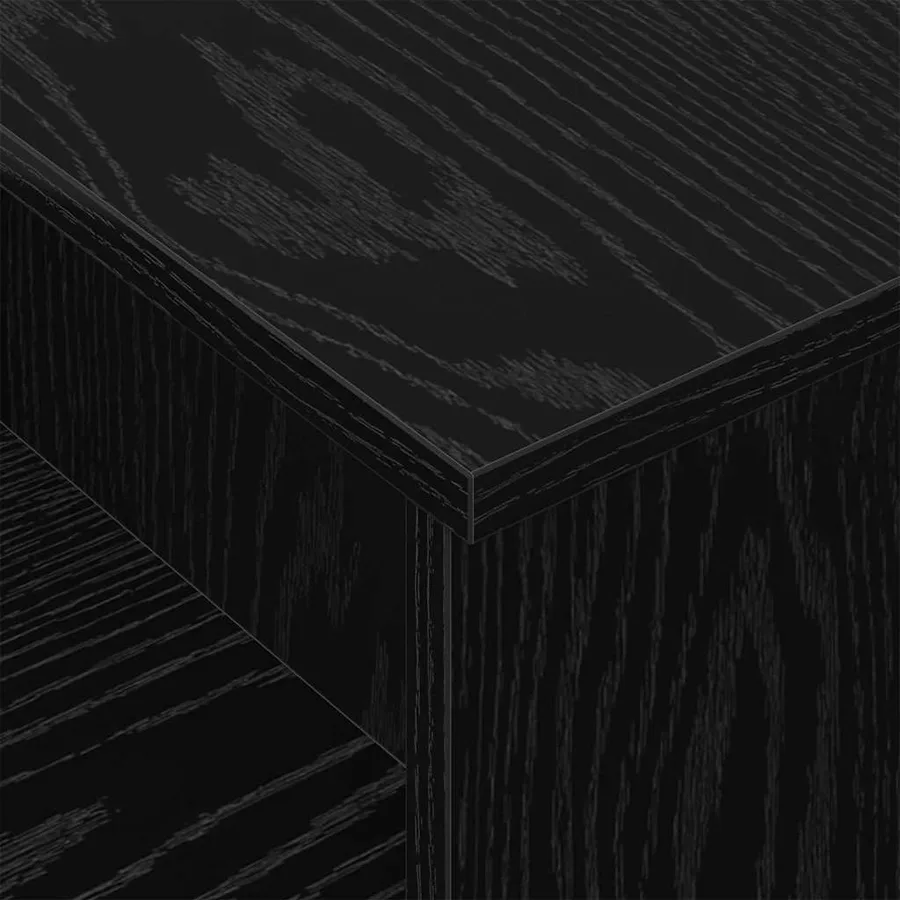 Table console Chêne noir 91,5 x 35 x 38,5 cm Bois d'ingénierie - 9