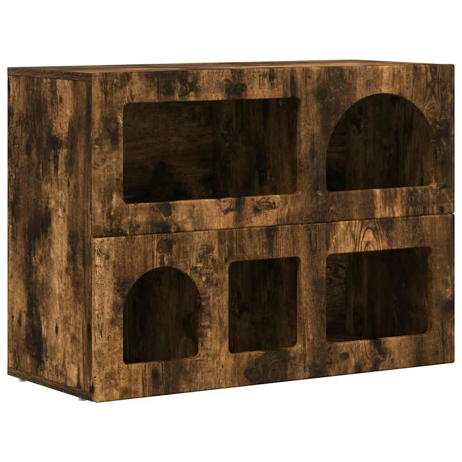 Buffet ELST Chêne fumé 80,5 x 35 x 59 cm Bois d'ingénierie - 2