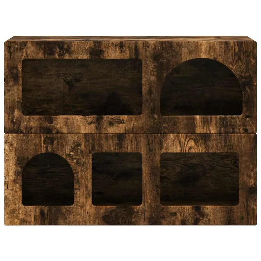 Buffet ELST Chêne fumé 80,5 x 35 x 59 cm Bois d'ingénierie - 6