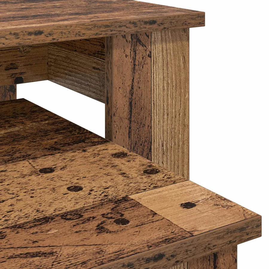 Ensemble de tables basses 2 pcs Bois ancien Bois d'ingénierie - 11