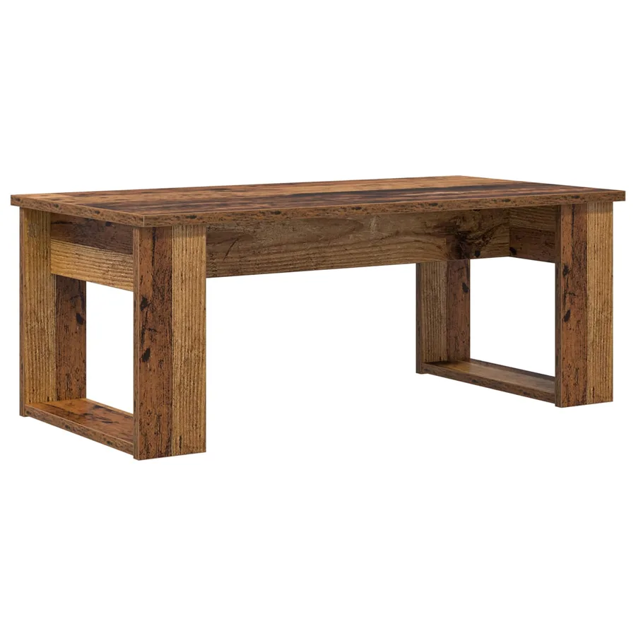 Ensemble de tables basses 2 pcs Bois ancien Bois d'ingénierie - 7
