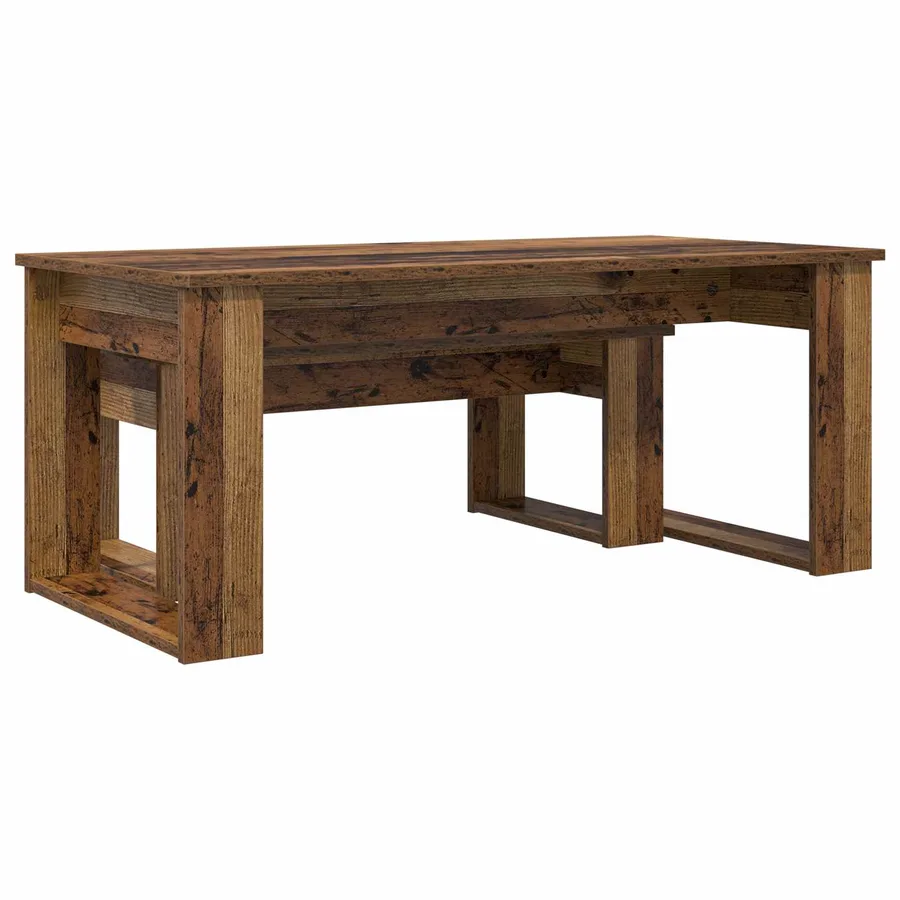 Ensemble de tables basses 2 pcs Bois ancien Bois d'ingénierie - 8