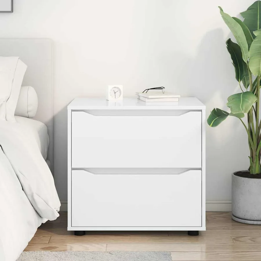 Armoire de rangement Blanc brillant 60 x 48 x 57 cm - 4